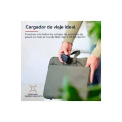 CARGADOR UNIVERSAL TRUST MAXO DE PARED 65W USB-C COLOR NEGRO