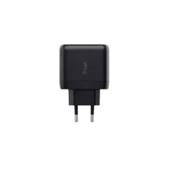 CARGADOR UNIVERSAL TRUST MAXO DE PARED 65W USB-C COLOR NEGRO