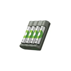 CARGADOR DE PILAR RECARGABLES GP AA/AAA INCLUYE 2 PILAS AA 2100 MAH