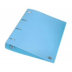 CARPETA 4 ANILLAS 40 MM LIDERPAPEL DIN A4 COLOR AZUL POLIPROPILENO
