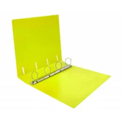 CARPETA 4 ANILLAS 40 MM LIDERPAPEL DIN A4 COLOR AMARILLO POLIPROPILENO