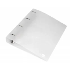 CARPETA 4 ANILLAS 40 MM LIDERPAPEL DIN A4 COLOR TRANSPARENTE POLIPROPILENO