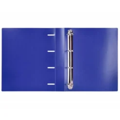 CARPETA 4 ANILLAS 40 MM LIDERPAPEL DIN A4 COLOR AZUL POLIPROPILENO