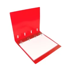 CARPETA 4 ANILLAS 25 MM LIDERPAPEL DIN A4 COLOR ROJO POLIPROPILENO
