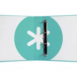 CARPETA 4 ANILLAS 40 MM MIXTAS LIDERPAPEL ANTARTIK A4 FORRADA COLOR MENTA