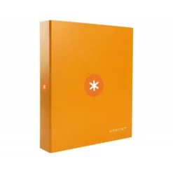 CARPETA 4 ANILLAS 40 MM MIXTAS LIDERPAPEL ANTARTIK A4 FORRADA COLOR MOSTAZA
