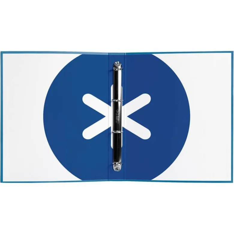 CARPETA 4 ANILLAS 40 MM MIXTAS LIDERPAPEL ANTARTIK DIN A4 COLOR AZUL CARTON FORRADO