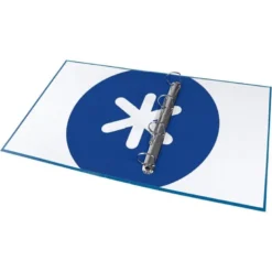 CARPETA 4 ANILLAS 40 MM MIXTAS LIDERPAPEL ANTARTIK DIN A4 COLOR AZUL CARTON FORRADO