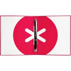 CARPETA 4 ANILLAS 40 MM MIXTAS LIDERPAPEL ANTARTIK DIN A4 COLOR FRAMBUESA CARTON FORRADA