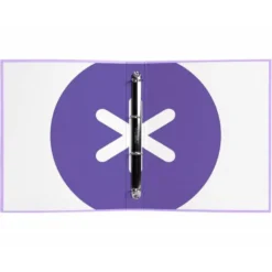 CARPETA 4 ANILLAS 40 MM MIXTAS LIDERPAPEL ANTARTIK A4 FORRADA COLOR LAVANDA LILA