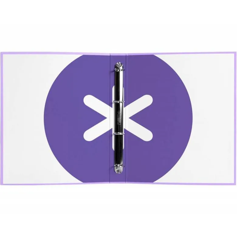 CARPETA 4 ANILLAS 40 MM MIXTAS LIDERPAPEL ANTARTIK A4 FORRADA COLOR LAVANDA LILA