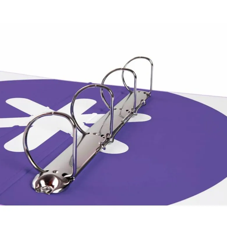 CARPETA 4 ANILLAS 40 MM MIXTAS LIDERPAPEL ANTARTIK A4 FORRADA COLOR LAVANDA LILA