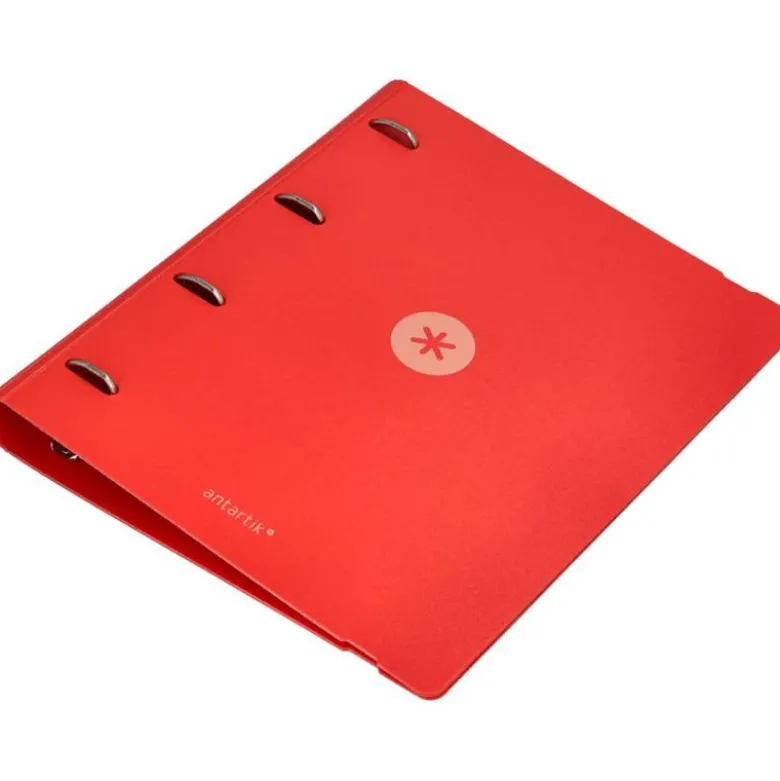 CARPETA 4 ANILLAS DE 35 MM MIXTAS ANTARTIK A4 FOAM COLOR ROJO