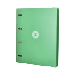 CARPETA 4 ANILLAS DE 35 MM MIXTAS ANTARTIK A4 FOAM COLOR VERDE MATCHA