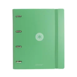 CARPETA 4 ANILLAS DE 35 MM MIXTAS ANTARTIK A4 FOAM COLOR VERDE MATCHA