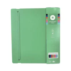 CARPETA 4 ANILLAS DE 35 MM MIXTAS ANTARTIK A4 FOAM COLOR VERDE MATCHA