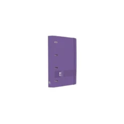 CARPETA 4 ANILLAS OXFORD EUROPEANBINDER LIVE&GO TAPA POLIFOAM DIN A4 + RECAMBIO 120 HOJAS CUADRO 5 MM LILA