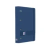 CARPETA 4 ANILLAS OXFORD EUROPEANBINDER LIVE&GO TAPA POLIFOAM DIN A4 + RECAMBIO 120 HOJAS CUADRO 5 MM AZUL