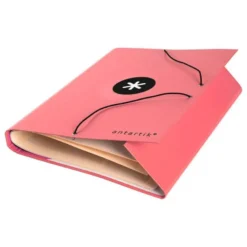Carpeta Antartik clasificadora DIN A4 con 12 departamentos en Carton forrado Coral