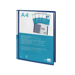 Carpeta Canguro Liderpapel DIN A4 poliporpileno 40 fundas color azul