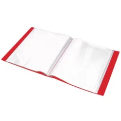 Carpeta Canguro Liderpapel DIN A4 poliporpileno 20 fundas color rojo