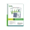 Carpeta Canguro Liderpapel DIN A4 poliporpileno 20 fundas color verde