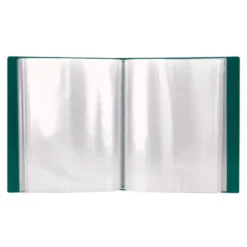 Carpeta Canguro Liderpapel DIN A4 poliporpileno 20 fundas color verde