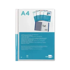 Carpeta Canguro Liderpapel DIN A4 poliporpileno 40 fundas color transparente