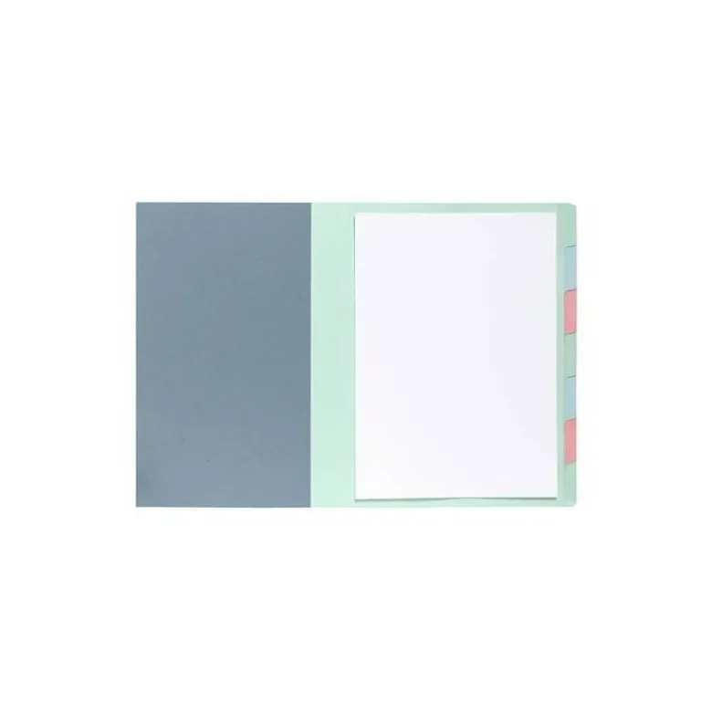 CARPETA CLASIFICADORA EXACOMPTA AUTENTIK 7 DEPARTAMENTOS DIN A4+ CARTON RECICLADO COLORES SURTIDOS