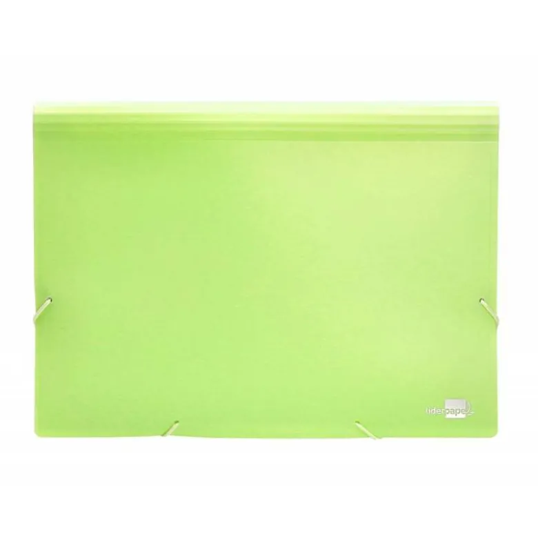 Carpeta clasificadora fuelle Liderpapel DIN A4 poliporpileno 13 departamentos color amarillo