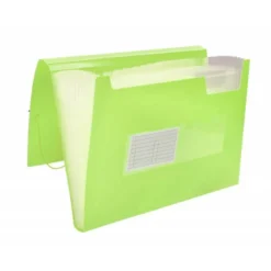 Carpeta clasificadora fuelle Liderpapel DIN A4 poliporpileno 13 departamentos color amarillo