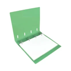 CARPETA CON RECAMBIO 4 ANILLAS 25MM LIDERPAPEL DIN A4 COLOR VERDE POLIPROPILENO