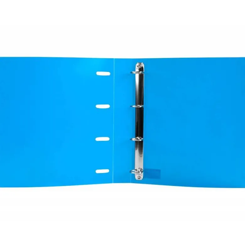 CARPETA CON RECAMBIO 4/40 MM LIDERPAPEL DIN A4 CUADRO 5MM COLOR AZUL POLIPROPILENO