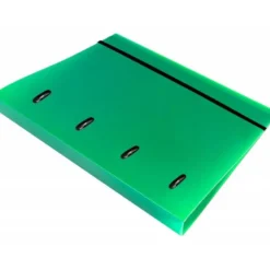 CARPETA CON RECAMBIO 4/40 MM LIDERPAPEL DIN A4 CUADRO 5MM COLOR VERDE POLIPROPILENO
