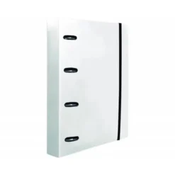 CARPETA CON RECAMBIO 4/40 MM LIDERPAPEL DIN A4 CUADRO 5MM COLOR BLANCO POLIPROPILENO