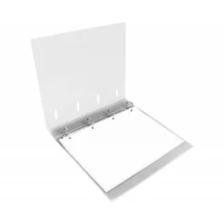 CARPETA CON RECAMBIO 4/40 MM LIDERPAPEL DIN A4 CUADRO 5MM COLOR BLANCO POLIPROPILENO