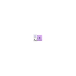 CARPETA CON RECAMBIO LIDERPAPEL ANTARTIK A4 CUADRO 5MM FORRADA 4 ANILLAS 40MM REDONDAS COLOR LAVANDA