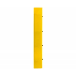 CARPETA CON RECAMBIO LIDERPAPEL A4 CUADRO 5MM 100 HOJAS 80G POLIPROPILENO 4 ANILLAS 40MM AMARILLO FLUOR