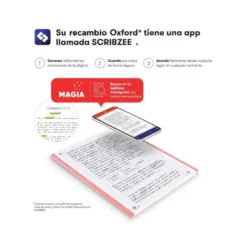 Carpeta con recambio Oxford A4+ Europeanbinder Polyfoam Color Negro 4 anillas 35 mm Tapa extradura con gomilla