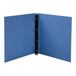 CARPETA DE 4 ANILLAS 30 MM EXACOMPTA DIN A4 COLOR AZUL CARTON FORRADO