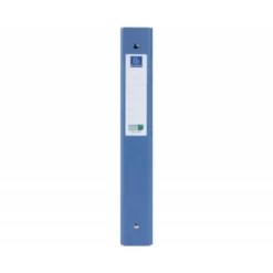 CARPETA DE 4 ANILLAS 30 MM EXACOMPTA DIN A4 COLOR AZUL CARTON FORRADO