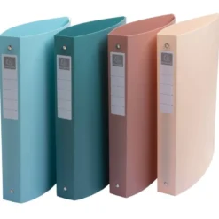CARPETA DE 4 ANILLAS 30 MM EXACOMPTA SKANDI DIN A4+ POLIPROPILENO RECICLADO COLORES SURTIDOS