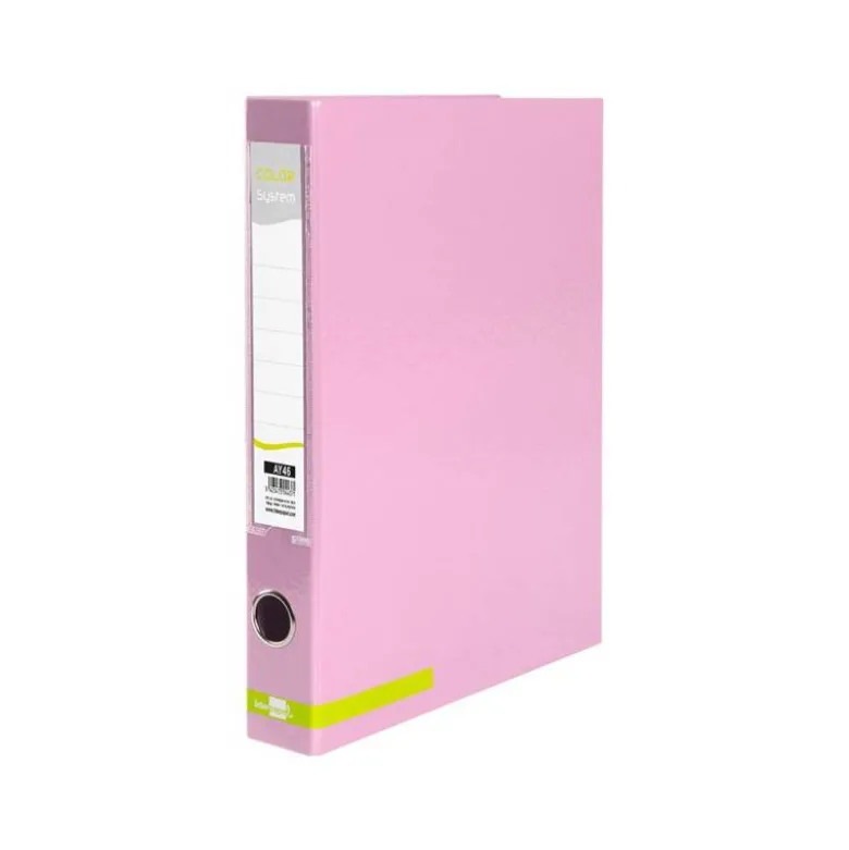 CARPETA DE 2 ANILLAS 25 MM MIXTAS LIDERPAPEL DIN A4 COLOR ROSA CARTON FORRADO