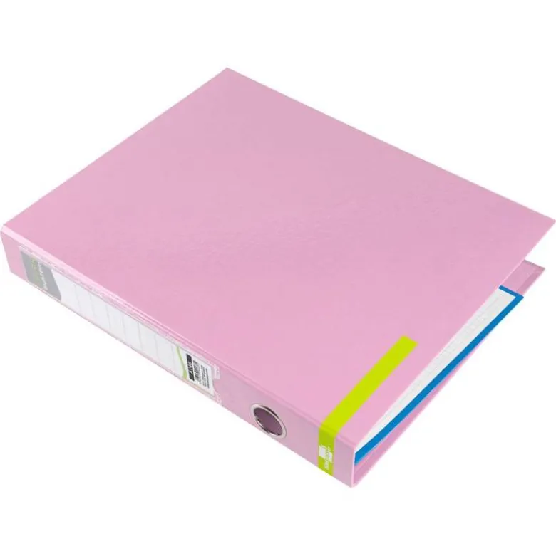 CARPETA DE 2 ANILLAS 25 MM MIXTAS LIDERPAPEL DIN A4 COLOR ROSA CARTON FORRADO