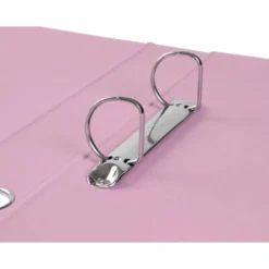 CARPETA DE 2 ANILLAS 25 MM MIXTAS LIDERPAPEL DIN A4 COLOR ROSA CARTON FORRADO