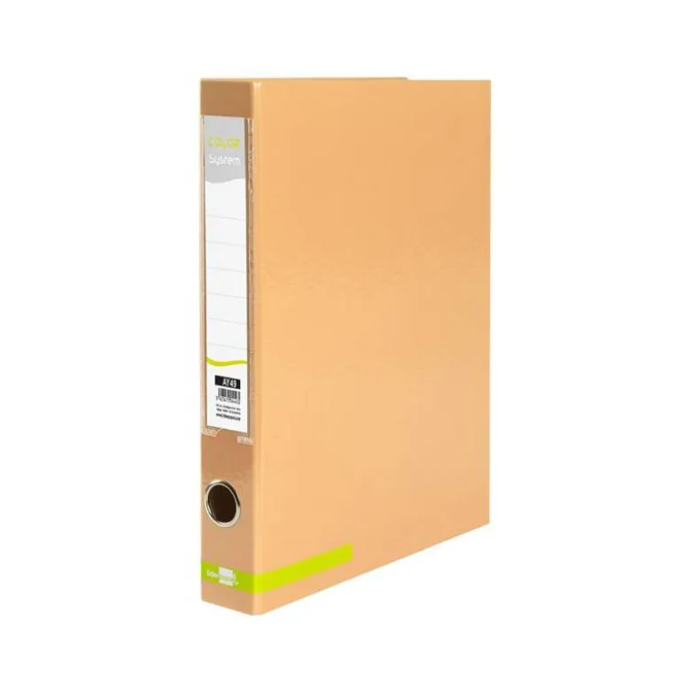 CARPETA DE 2 ANILLAS 25 MM MIXTAS LIDERPAPEL DIN A4 COLOR NARANJA CARTON FORRADO