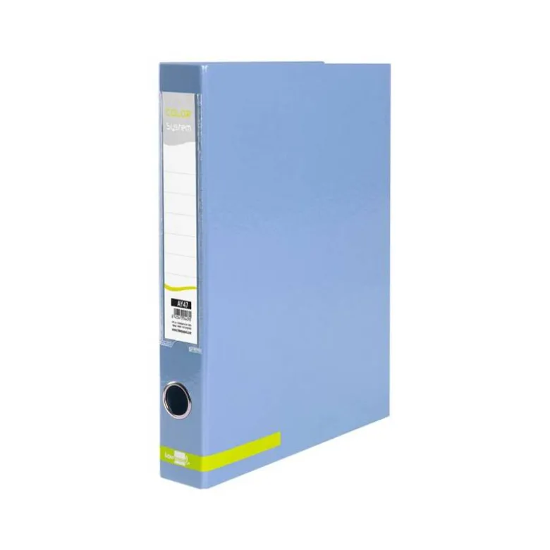 CARPETA DE 2 ANILLAS 25 MM MIXTAS LIDERPAPEL DIN A4 COLOR AZUL CARTON FORRADO