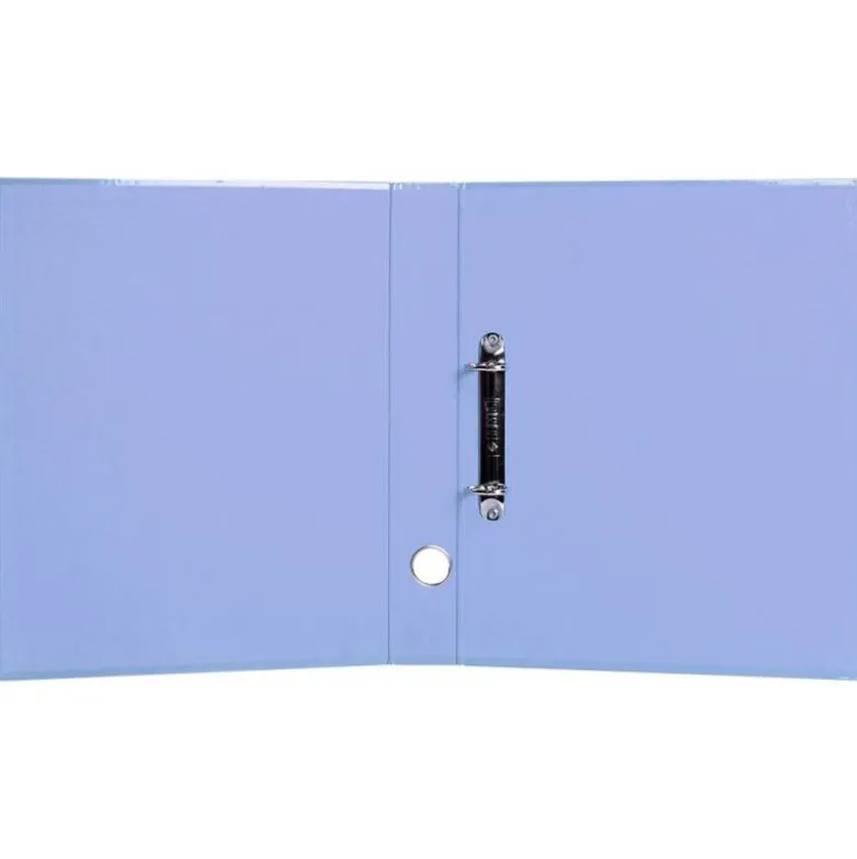 CARPETA DE 2 ANILLAS 25 MM MIXTAS LIDERPAPEL DIN A4 COLOR AZUL CARTON FORRADO