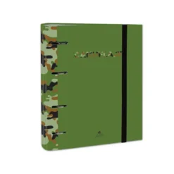 CARPETA DE 4 ANILLAS DE 40 MM MIXTAS CARTON FORRADO FOLIO COLORES SURTIDOS CAMUFLAJE 6 DISEÑOS