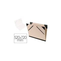 Carpeta de Dibujo Canson Brut 52x72cm Color Gris con Gomas